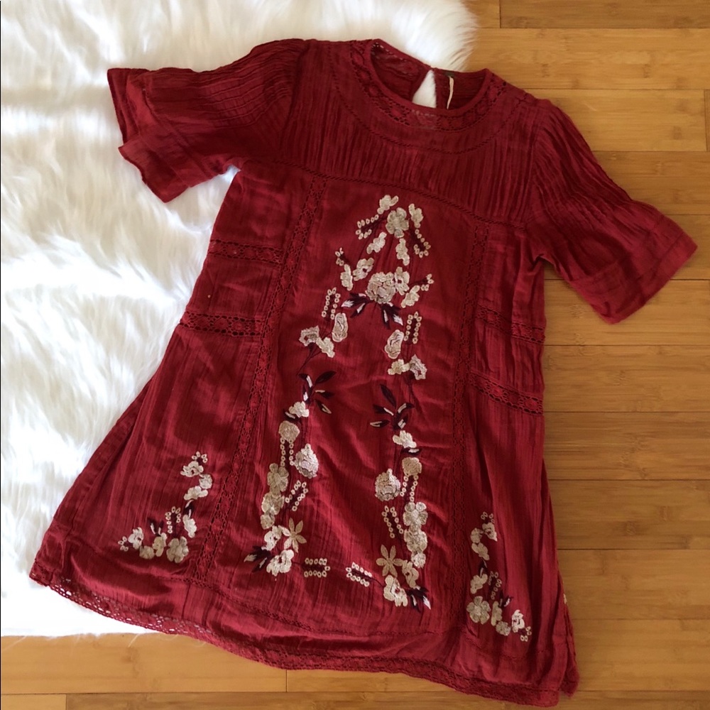 Free People Embroidered Dress